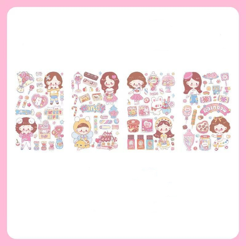 

KK Stiker Kartun Sweetheart Girl Sticker Tenda Genggam Kreatif Lucu 4