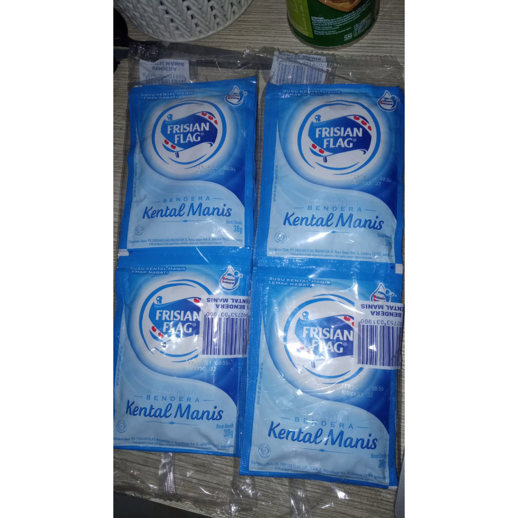 

Susu Sachet Frisian Flag Bendera Putih Renceng (Isi 6 Sachet)