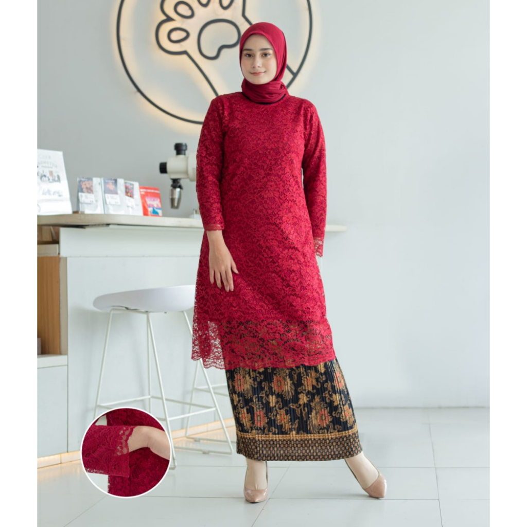 atasan tunik / Kebaya Tunik / Tunik Brokat / Kebaya Modern / Kebaya tile / Kebaya Favorite / Batik C