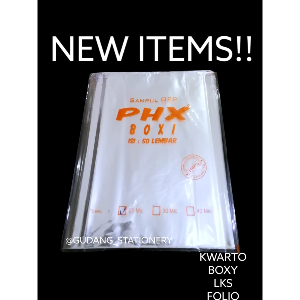 

sampul buku tulis isi 50 lembar(20MIC)dengan perekat/lem