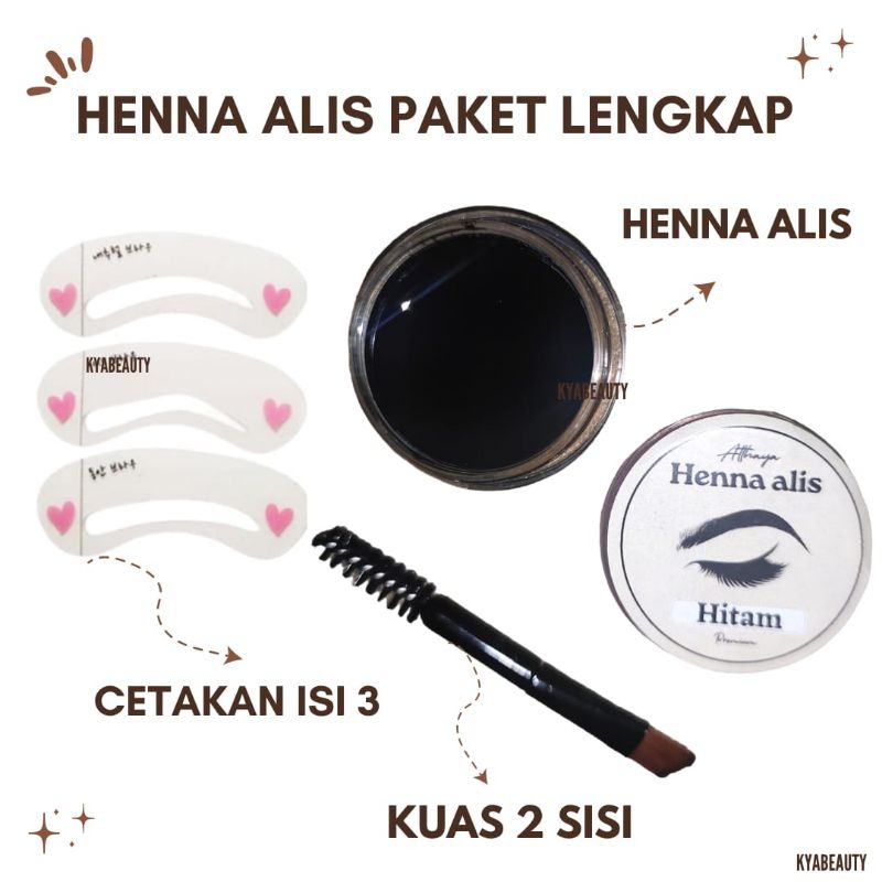 SULAM ALIS PREMIUM - HENNA ALIS HENNA TATO HALAL TAHAN 3-4 HARI