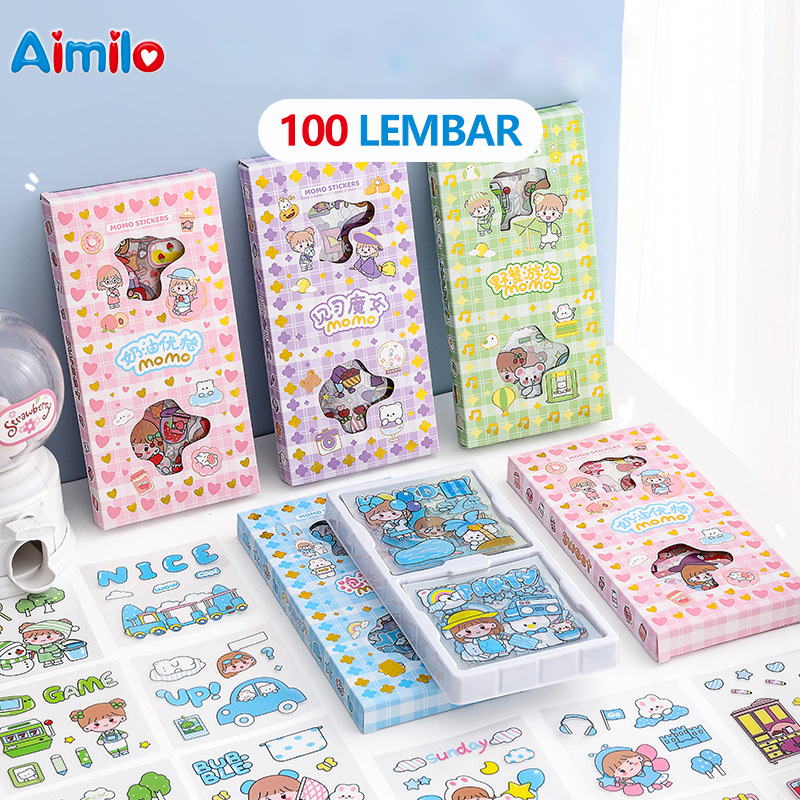 

Stiker Motif Kartun Korea Lucu Anti Air/Dekorasi Handbook Scrapbook DIY/Stiker kartun tahan air PET (mich)