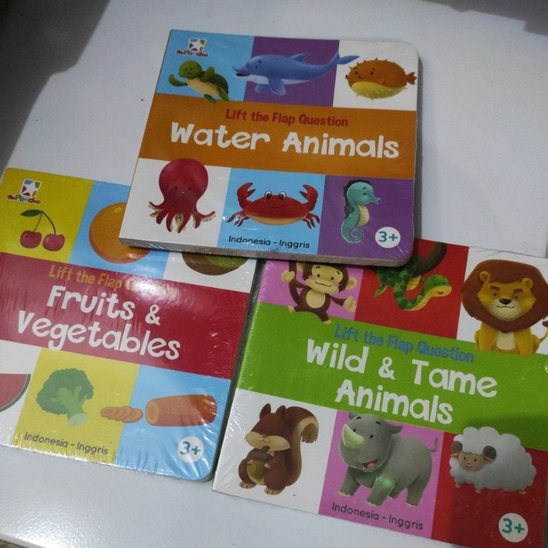 lift the flap question animal fruit vegetable board book