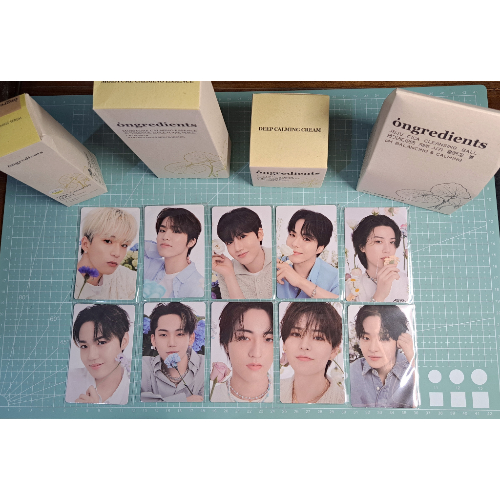 TREASURE ONGREDIENTS BLOOMING SKINCARE PHOTOCARD JIHOON YOSHI ASAHI SO JUNGHWAN