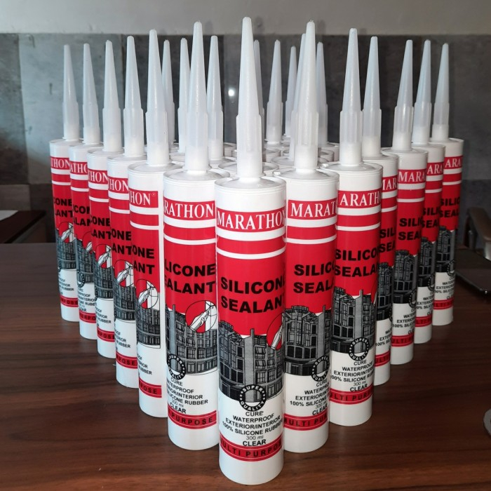 

SILICONE SEALANT MARATHON| LEM KACA| LEM AQUARIUM 300 ML