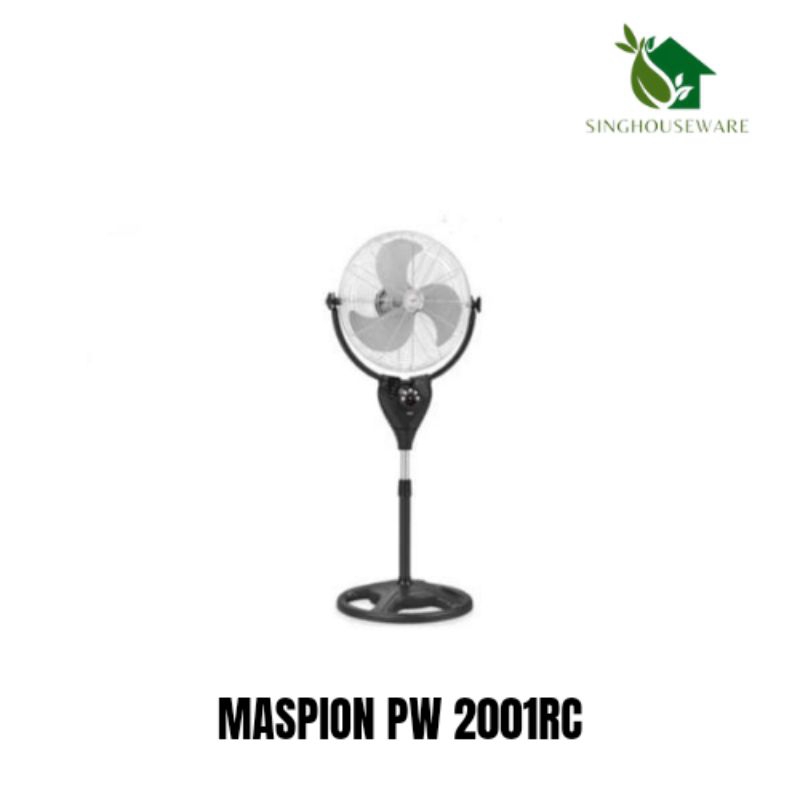 Maspion Power Fan 20" PW-2001RC/Kipas Angin Berdiri