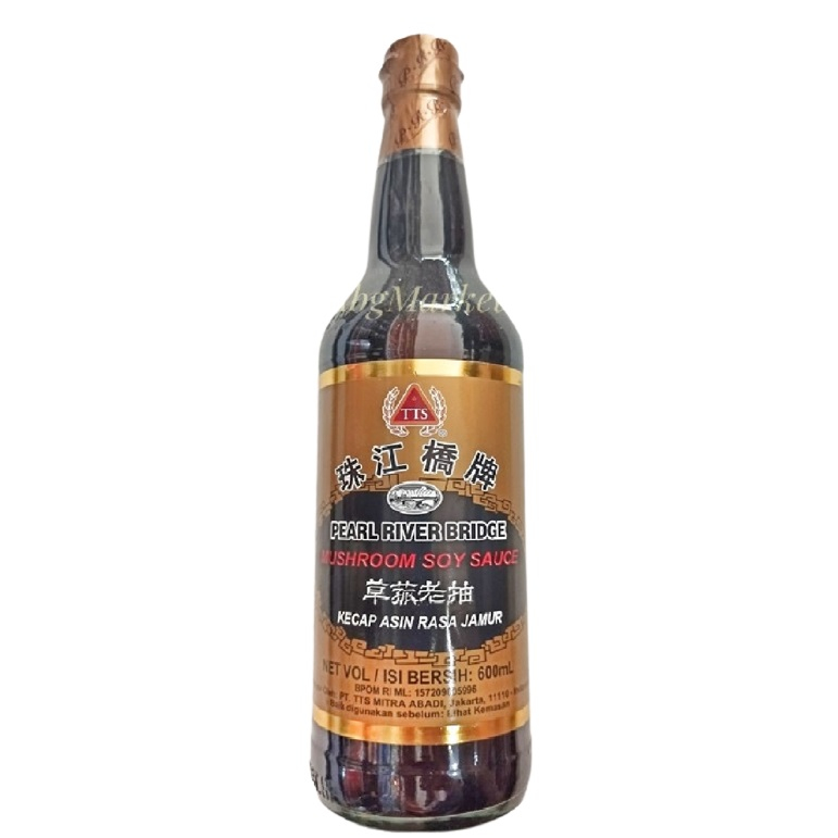 

Pearl River Bridge Mushroom Soy Sauce/ Kecap Hitam Rasa Jamur 600ml