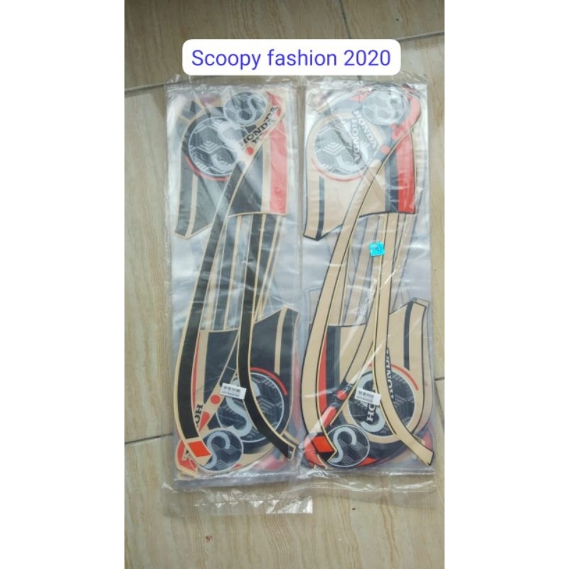 COD / Stikcer Scoopy fashion ori 2020-2023 striping standar Honda Scoopy new fi / full body