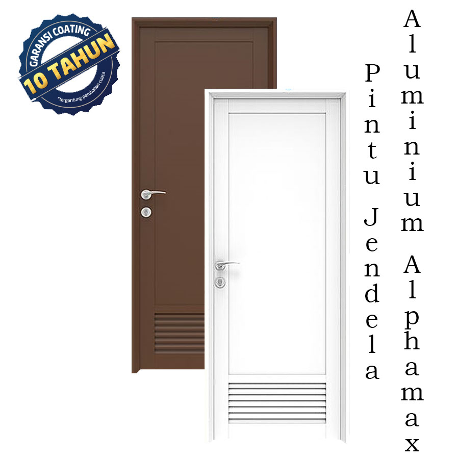 Max 1C Jaluzi - Pintu Alphamax Aluminium 80x240 - Pintu Kamar Mandi