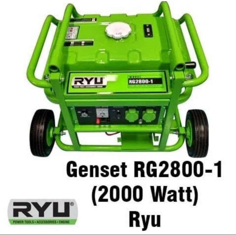 Genset Ryu 2800-1 / Generator bensin RG 2800 Ryu Ryu Genset Rg 2800 -1/ Mesin Generator / Ryu Mesin 