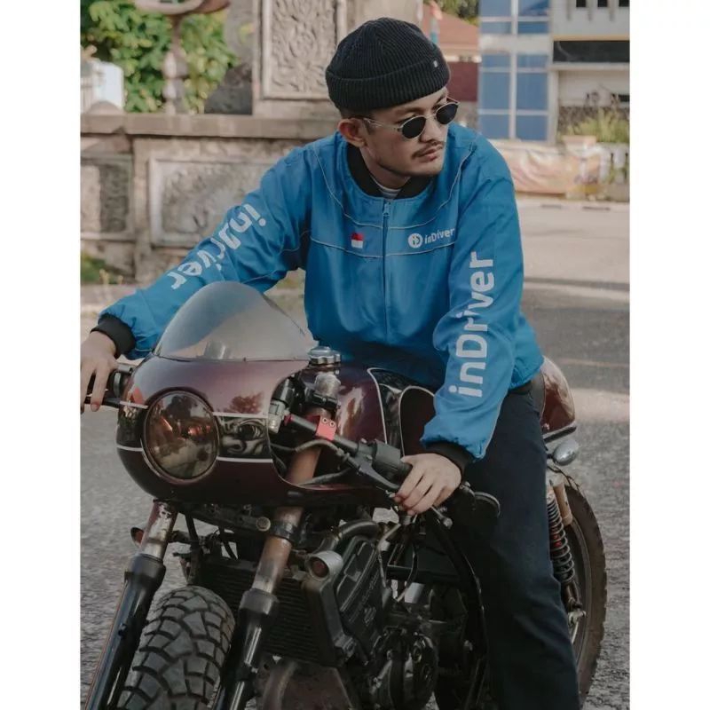 JAKET INDRIVER JAKET BASEBALL JAKET INDRIVER BIRU