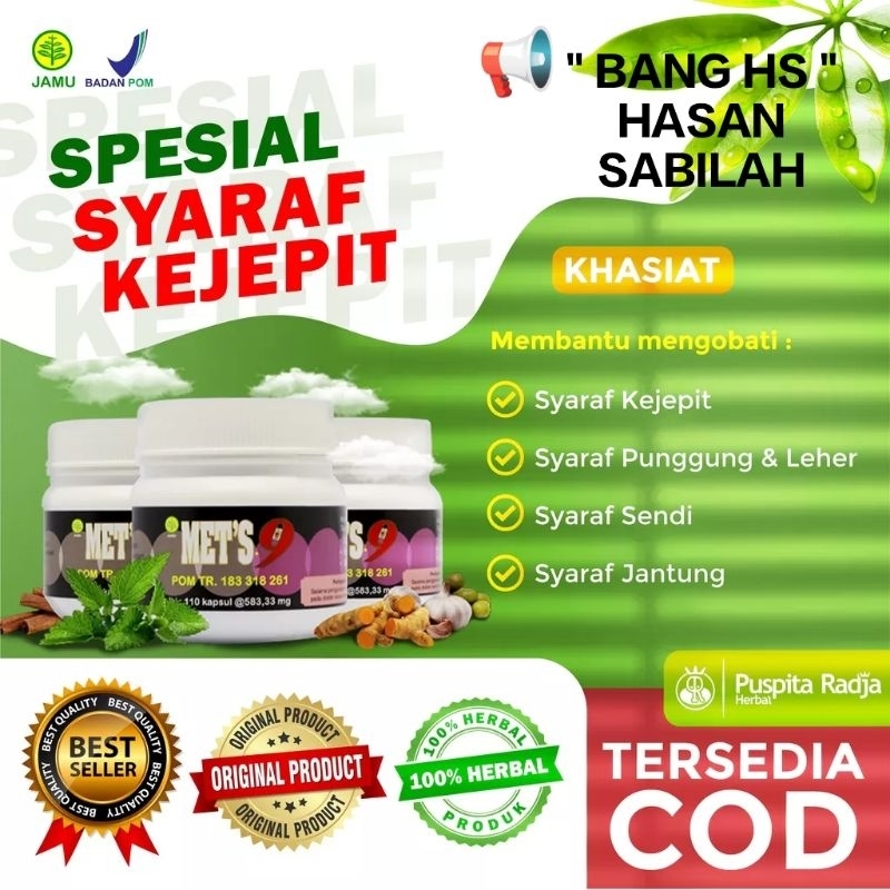

Obat herbal saraf kejepit METS 9 Puspita Radja Herbal