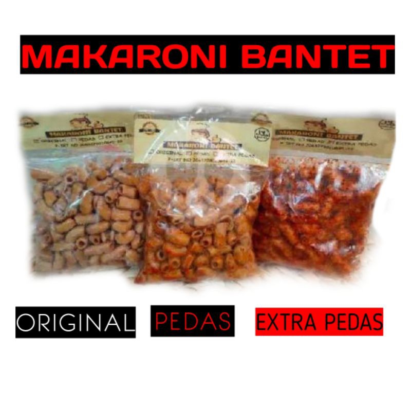 

Makaroni Bantet 70gr original pedas extra pedas