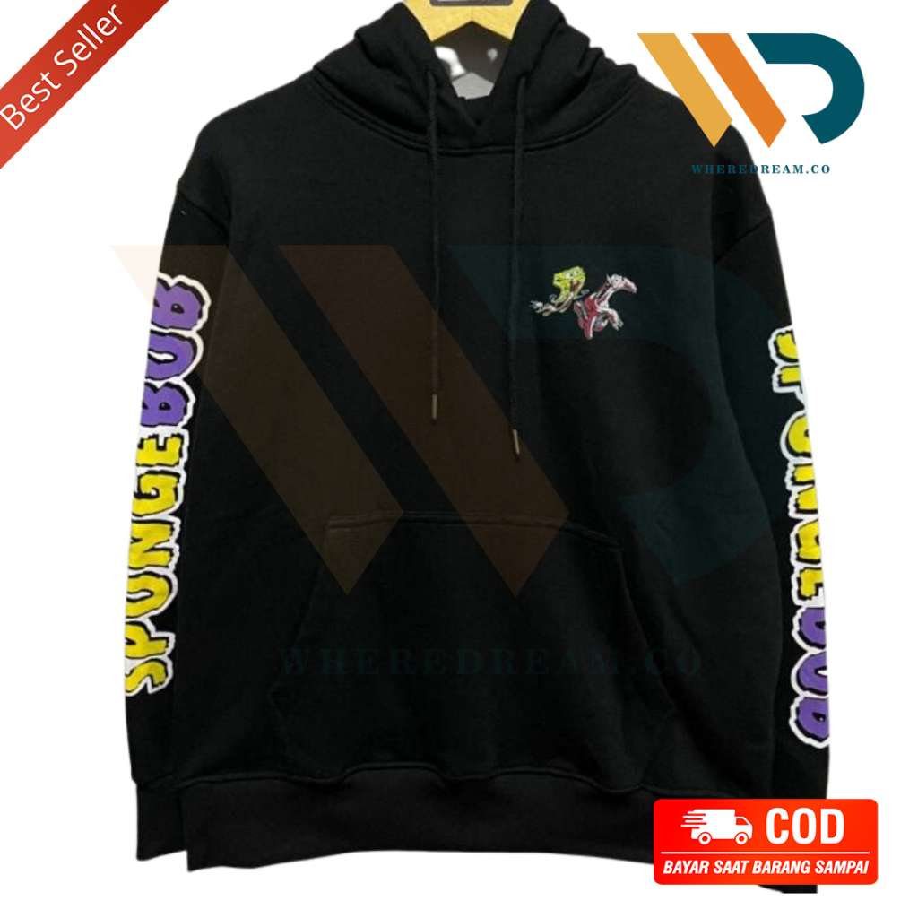 HOODIE HNM SPONGEBOB BURGER KRABBY PATTY JAKET HNM SWEATER HM UNISEX PRIA WANITA HOODIE HNM SWEATSHI
