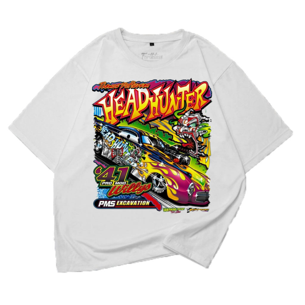 Kaos Nascar Head Hunter | Kaos Nascar Vintage | Kaos Nascar Putih | Kaos Vintage Oversize | Kaos Pri