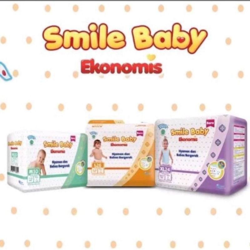 Pampers Smile Baby Goon Ekonomis M42+4 L36+4 XL34+4
