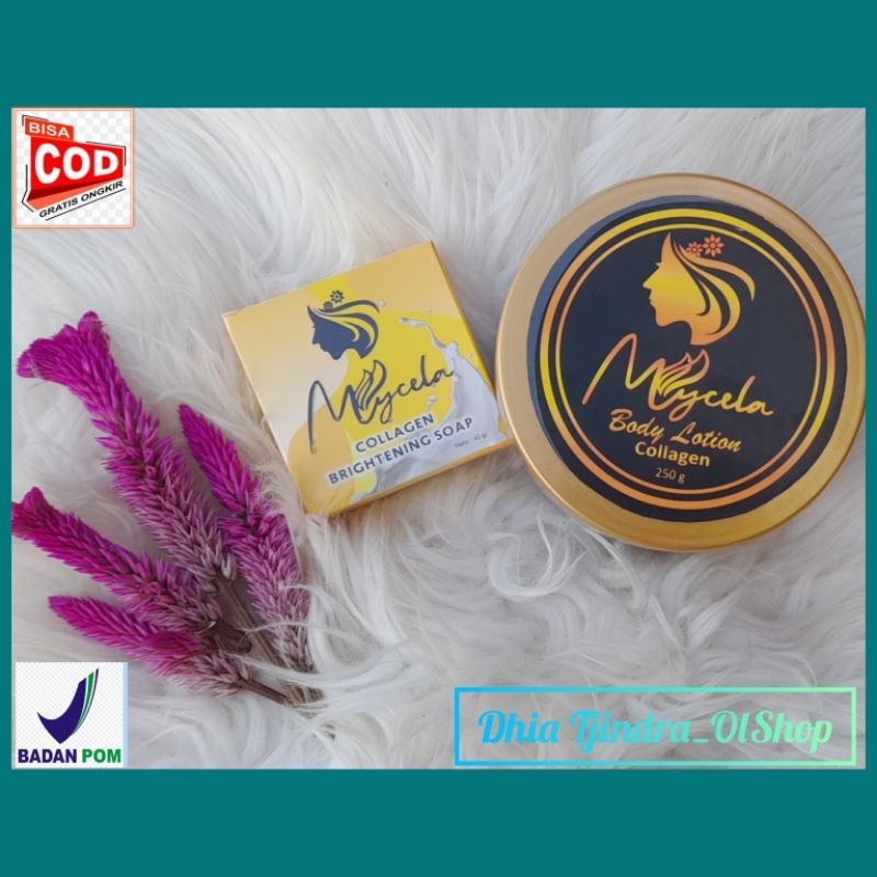 Paket Hemat Mycela Body Lotion Collagen Mycela + Sabun Mycela