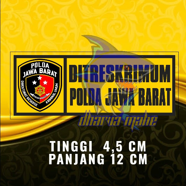 Ditreskrimum polda jabar, stiker Ditreskrimum polda jabar, stiker reserse stiker polisi, stiker resk
