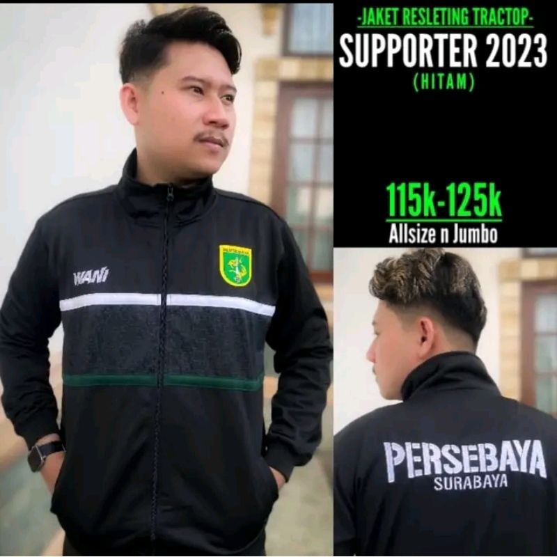 Jaket tractop persebaya wani green force