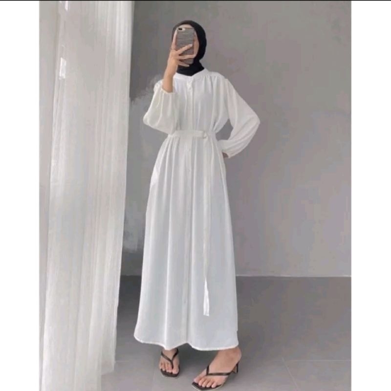 Keisha Dress Cringkel Premium Gamis Termurah