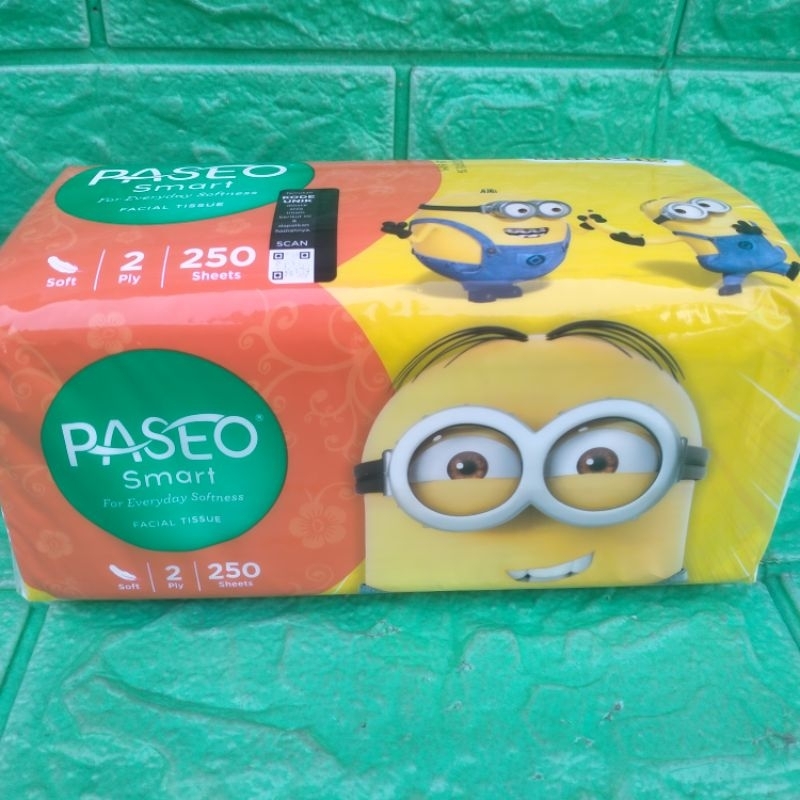 1 Pack TISSUE TISSU TISU PASEO SMART BESAR JUMBO 250 shets 2ply GROSIR