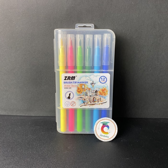 

Brush Tip Marker ZRM 12 Warna ZCM-12C