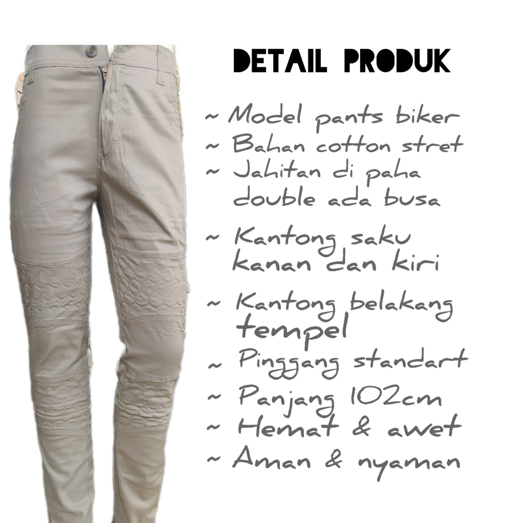 Brother14 - promo celana pria panjang long pants biker celana chinos