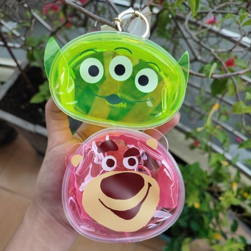 MINISO TOY STORY TRANSPARENT COIN PURSE KEYCHAIN GANTUNGAN KUNCI DOMPET KOIN TRANSPARAN PVC LOTSO AL