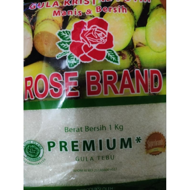 

Gula pasir RoseBrand 1kg