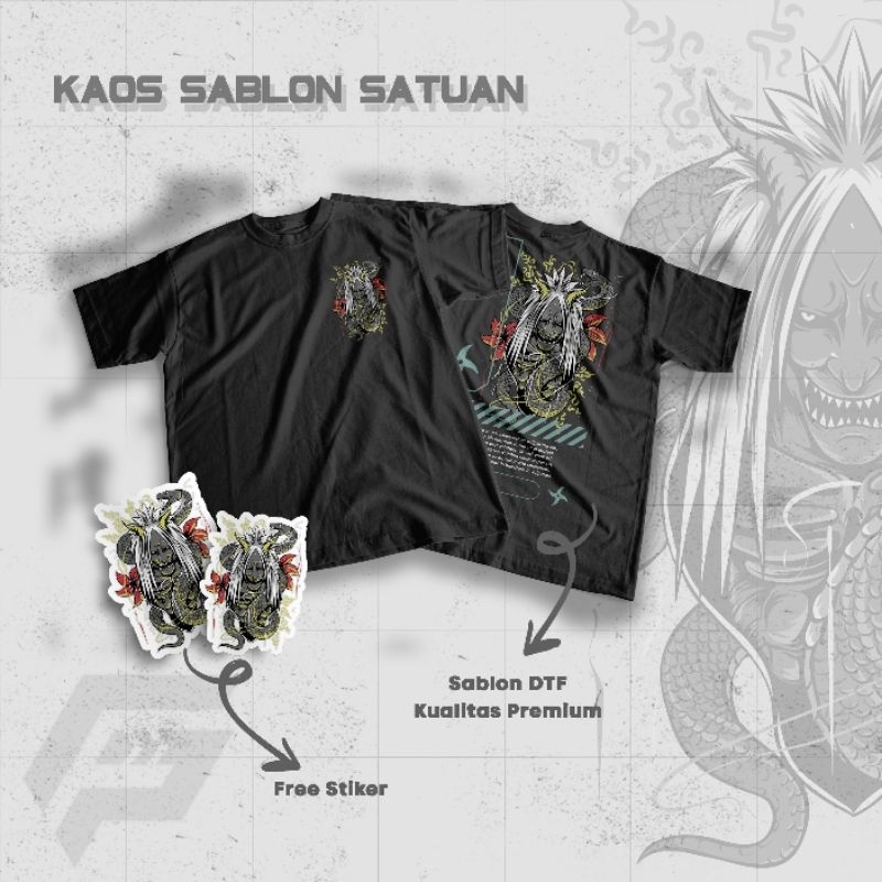 Kaos Sablon Orochimaru