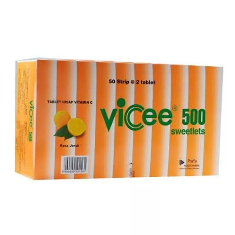 

Vicee Tablet Hisab Rasa Orange Strip Isi 2 Tablet