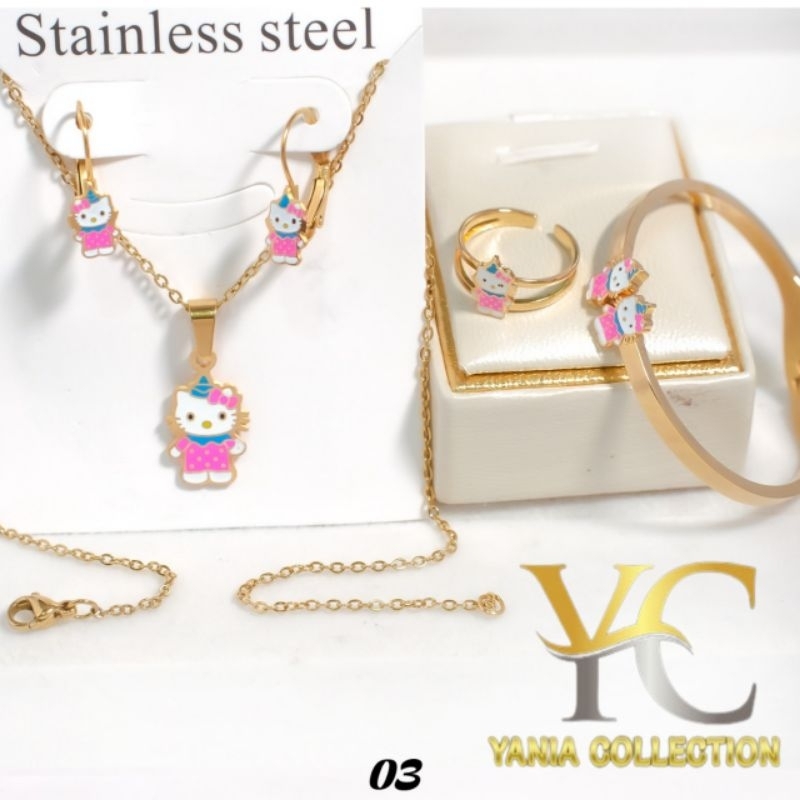 PERHIASAN ANAK 1 SET BERLAPIS EMAS 18K (03)