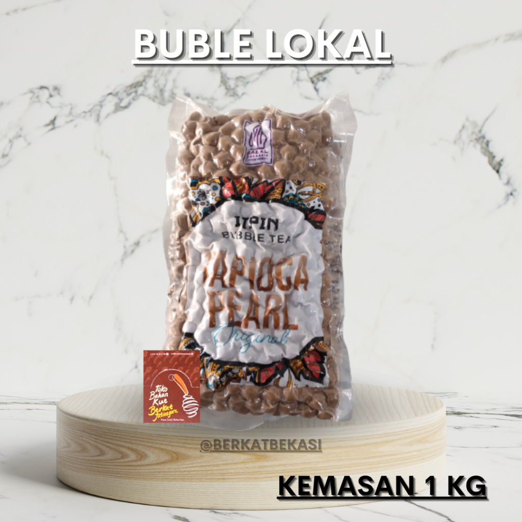 

TOPPING BUBBLE KEMASAN 1 KG / ITPIN TAPIOCA PEARL