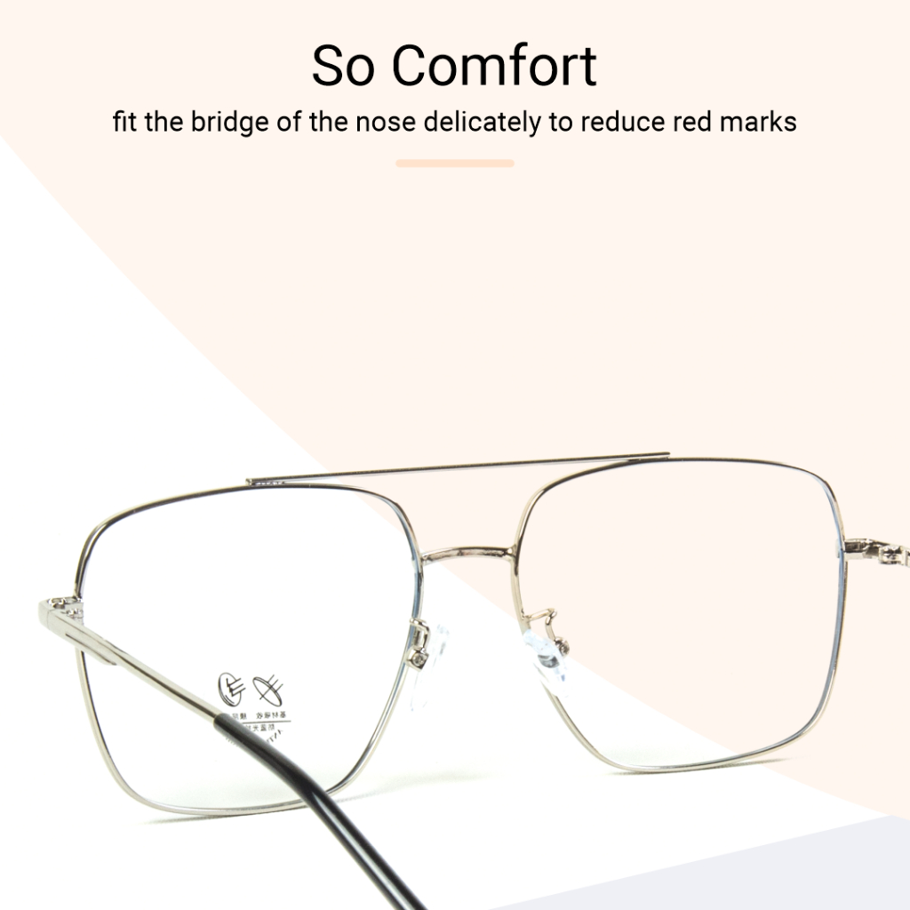 Robins kacamata Aviator Anti Radiasi Komputer Frame Kacamata Tony Stark Bisa Minus Photocromic Bluecromic Fashion Pria Wanita 5556-3