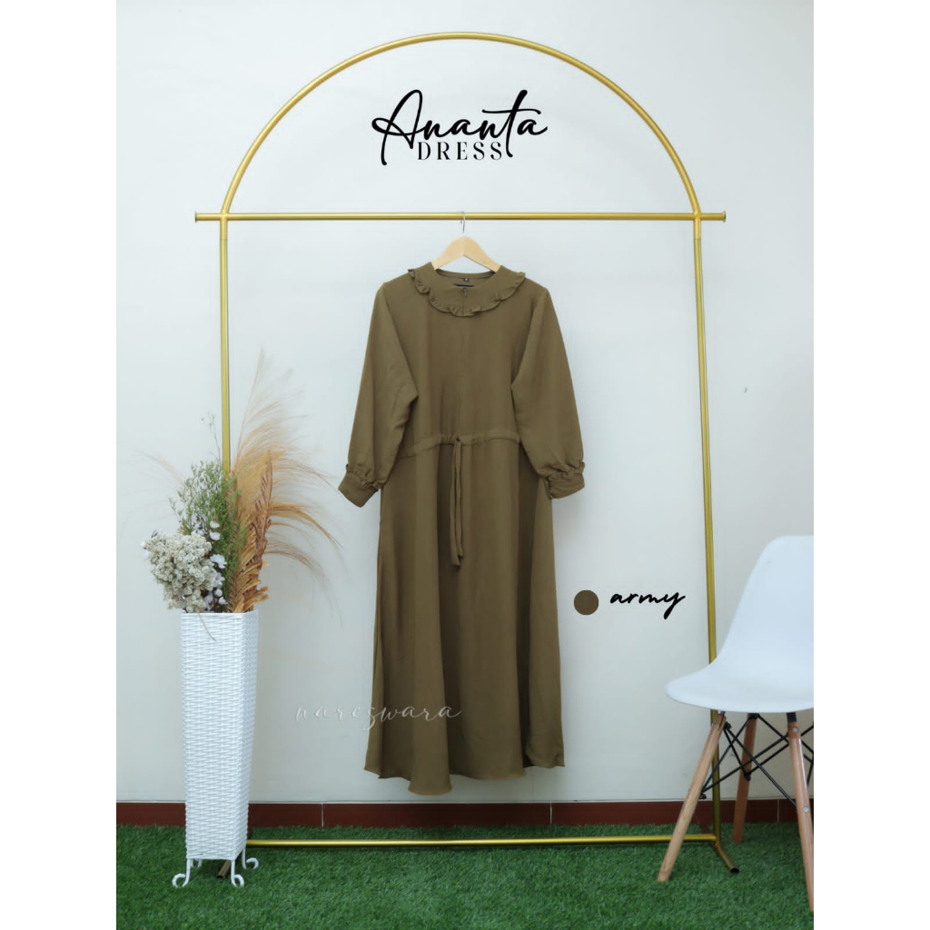 GAMIS ANANTA GAMIS AKHWAT CRINCLE SYARI MURAH GAMIS DEWASA AKHWAT