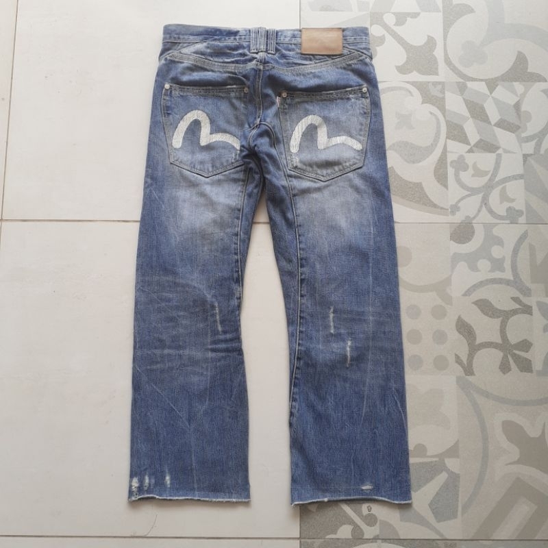 CELANA VINTAGE EVISU JEANS SELVEDGE