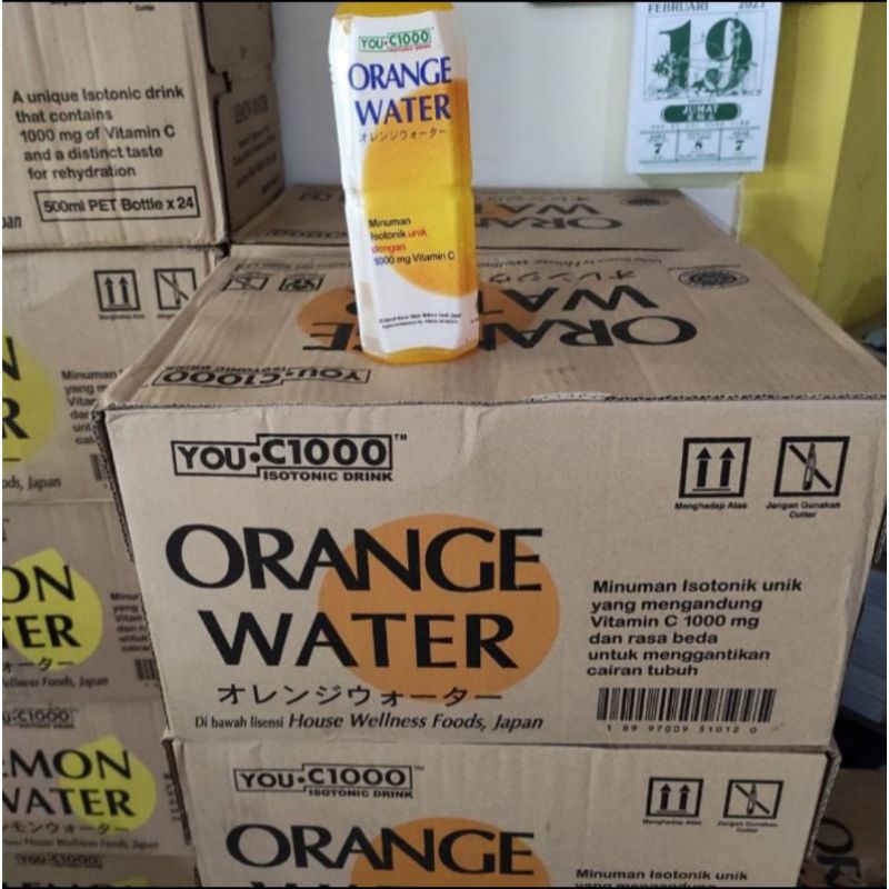 

You C1000 Orange Water 500 ml x 24 Botol