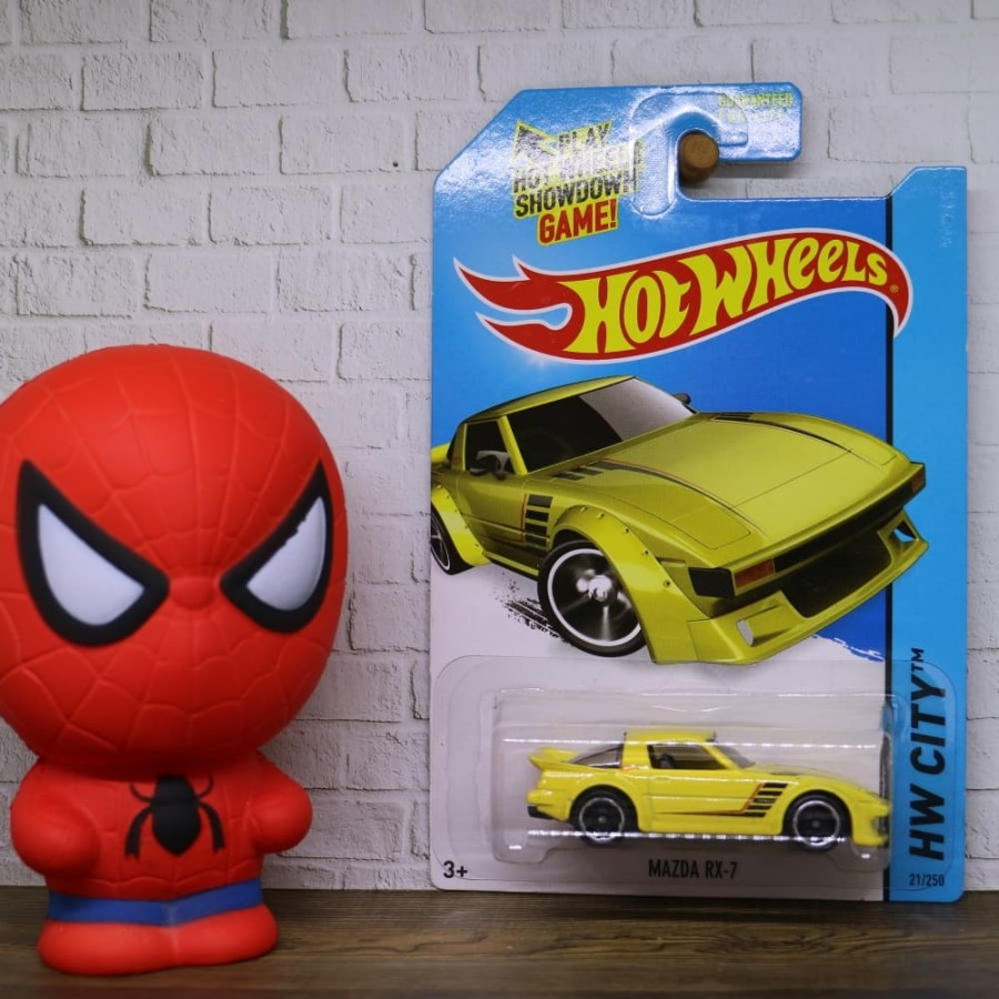 Hotwheels Mazda RX-7 Yellow
