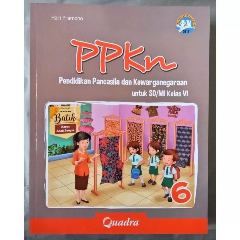 Buku Ppkn SD kelas 6 Quadra.