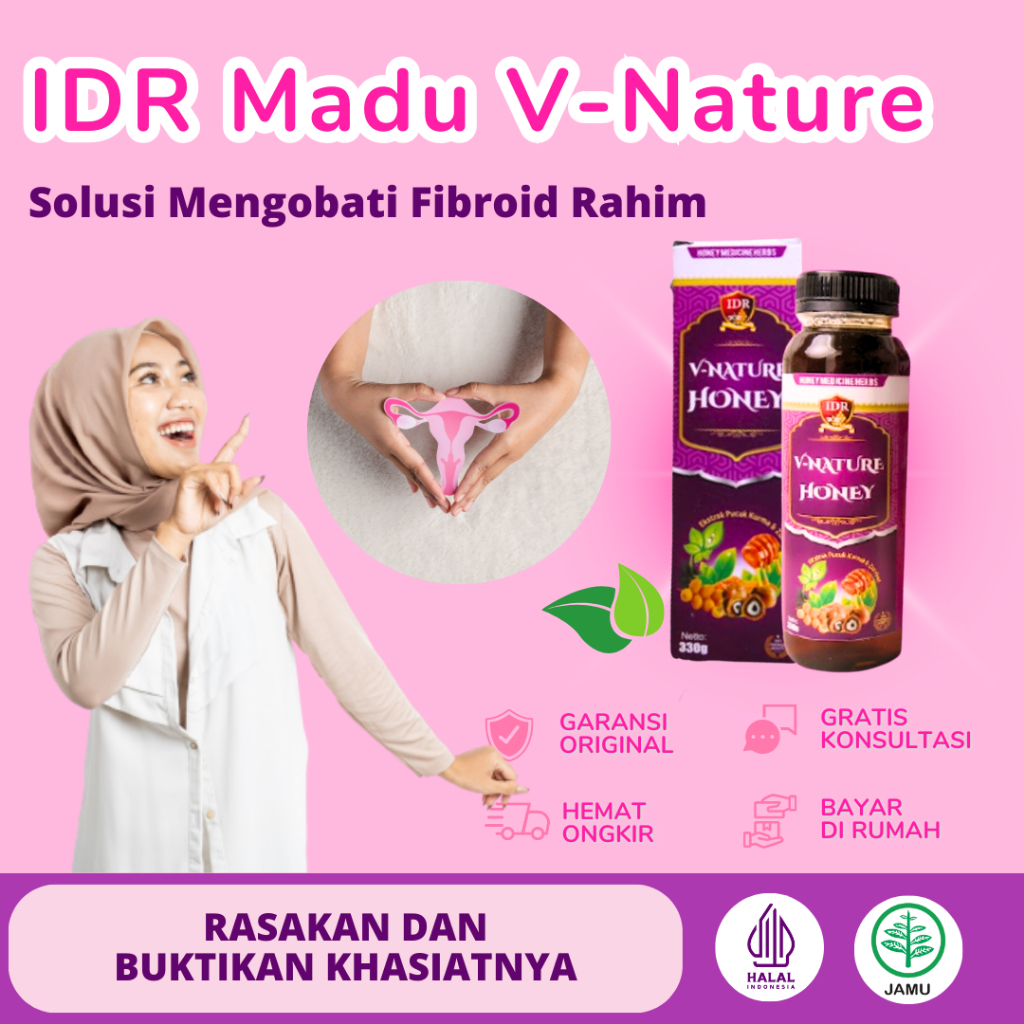 IDR Madu V-Nature  Obat Fibroid Rahim  330 gram