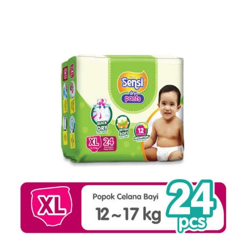 PAMPERS SENSI DRY PANTS XL