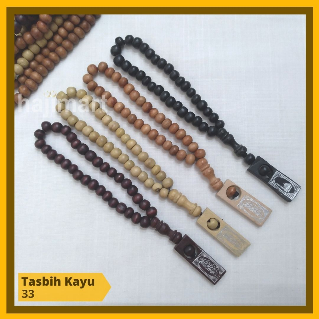 TASBIH KAYU / TASBIH KAYU 33 BUTIR / TASBIH 99 BUTIR/ SOUVENIR HAJI UMROH / SOUVENIR PERNIKAHAN