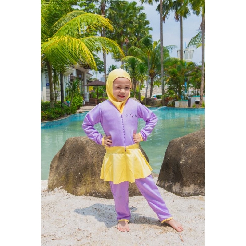 Goswim Floswim Baju Renang Apung Hijab Muslimah