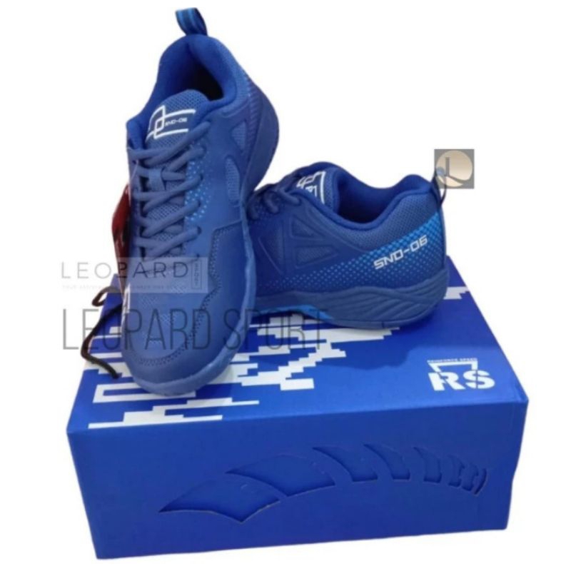 Sepatu Badminton RS SND 06 Biru Tua / Sepatu Bulutangkis Original