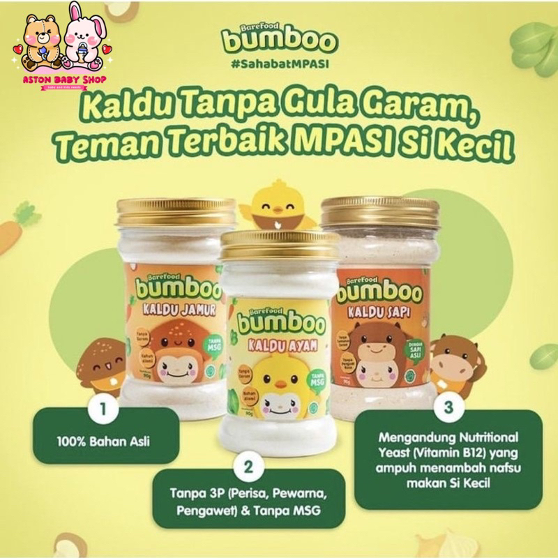 Bumboo Kaldu Asli Non Msg &amp; Tanpa Gula Garan Bumboo Kaldu Mpasi Kaldu Ayam/Sapi/Jamur/Teri/Ati Ayam/Keju