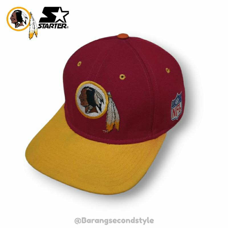 topi vintage washington redskins starter wool fitted
