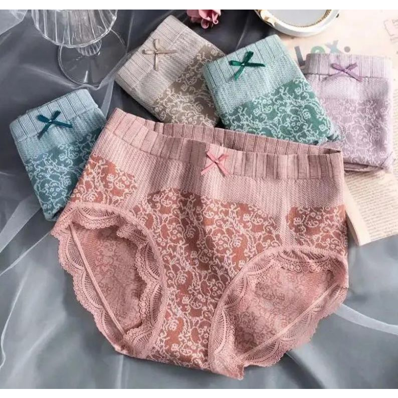 Celana dalam wanita Briefs Seamless High Waist CD Cewe CD08