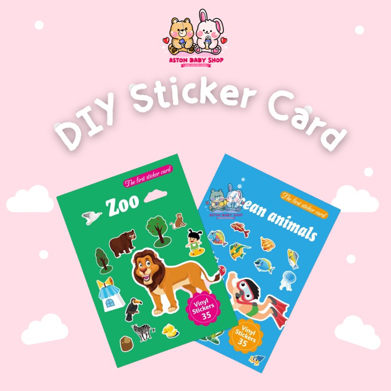 DIY Sticker Card Book Buku Stiker