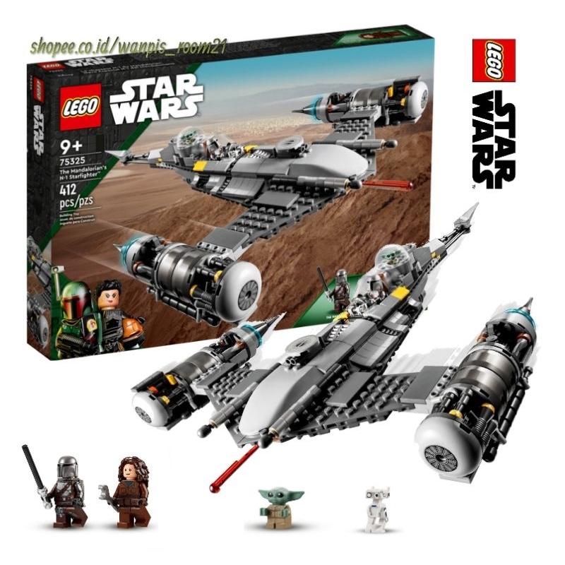 Lego Star Wars 75325 The Mandalorian's N-1 Starfighter - Pesawat Tempur