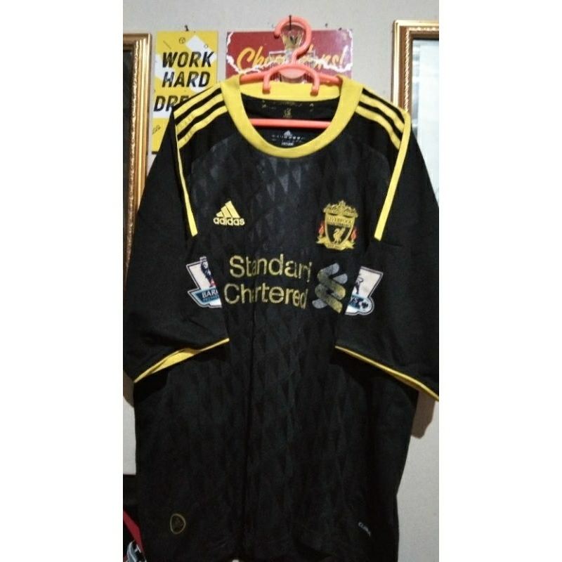 LFC Liverpool Third 2010-2011 10/11 Lemon Full Patch BPL AAA Retro
